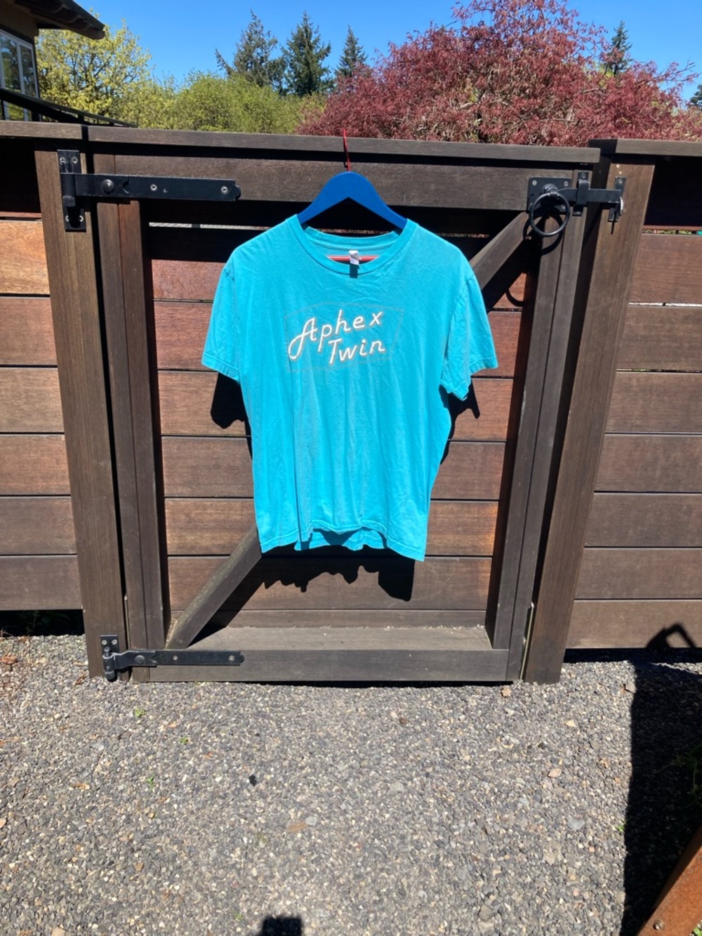 Mens Aphex Twin “cheetah” blue t shirt. Size Large. Good condition.